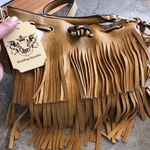 Handbag Republic Tan Hobo Vegan Leather Purse NWT